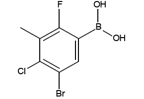 (3-BROMO-2-((3-BROMOBENZYL)OXY)-5-METHYLPHENYL)BORONIC ACID structure, CAS 849052-16-0