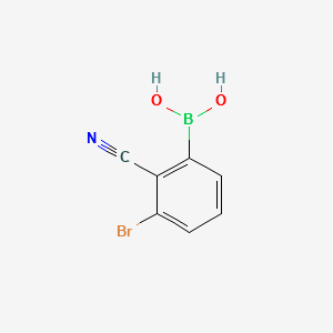 (3-BROMO-2-CYANOPHENYL)BORONIC ACID structure, CAS 1032231-32-5