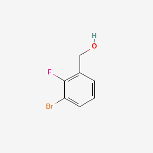 (3-BROMO-2-FLUOROPHENYL)METHANOL structure, CAS 261723-32-4