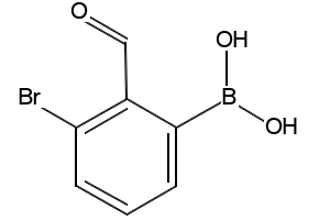 (3-BROMO-2-FORMYLPHENYL)BORONIC ACID structure, CAS 928048-12-8