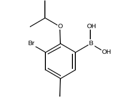 (3-BROMO-2-ISOPROPOXY-5-METHYLPHENYL)BORONIC ACID structure, CAS 870718-01-7