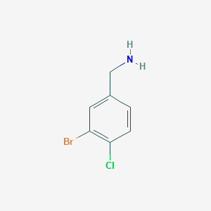 (3-BROMO-4-CHLOROPHENYL)METHANAMINE structure, CAS 849367-49-3