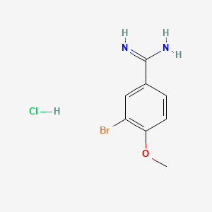 (3-BROMO-4-METHOXYPHENYL-METHANEDIAMINE HYDROCHLORIDE structure, CAS 126007-99-6