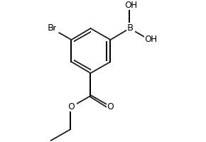 (3-BROMO-5-(ETHOXYCARBONYL)PHENYL)BORONIC ACID structure, CAS 913835-88-8