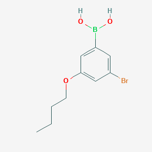 (3-BROMO-5-BUTOXYPHENYL)BORONIC ACID structure, CAS 1072951-84-8