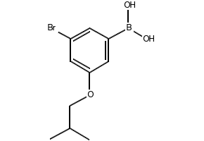 (3-BROMO-5-ISOBUTOXYPHENYL)BORONIC ACID structure, CAS 918904-39-9
