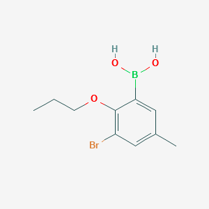 (3-BROMO-5-METHYL-2-PROPOXYPHENYL)BORONIC ACID structure, CAS 870718-02-8