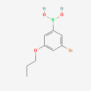 (3-BROMO-5-PROPOXYPHENYL)BORONIC ACID structure, CAS 871126-27-1