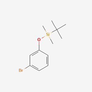 (3-BROMOPHENOXY)(TERT-BUTYL)DIMETHYLSILANE structure, CAS 65423-56-5