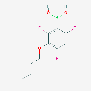 (3-BUTOXY-2,4,6-TRIFLUOROPHENYL)BORONIC ACID structure, CAS 871126-23-7