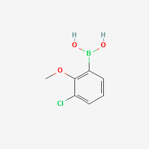 (3-CHLORO-2-METHOXYPHENYL)BORONIC ACID structure, CAS 179898-50-1
