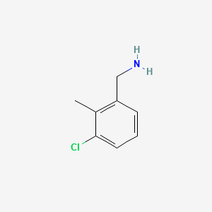 (3-CHLORO-2-METHYLPHENYL)METHANAMINE structure, CAS 226565-61-3