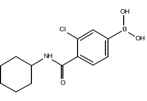 (3-CHLORO-4-(CYCLOHEXYLCARBAMOYL)PHENYL)BORONIC ACID structure, CAS 957034-65-0