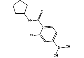 (3-CHLORO-4-(CYCLOPENTYLCARBAMOYL)PHENYL)BORONIC ACID structure, CAS 957061-19-7