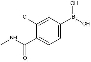 (3-CHLORO-4-(METHYLCARBAMOYL)PHENYL)BORONIC ACID structure, CAS 850589-39-8