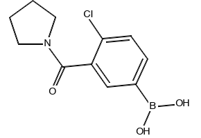 (3-CHLORO-4-(PYRROLIDINE-1-CARBONYL)PHENYL)BORONIC ACID structure, CAS 850589-51-4