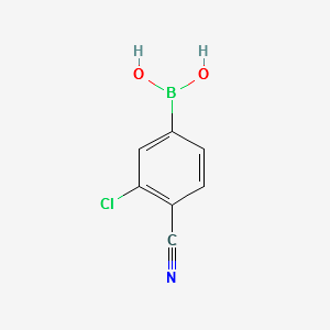 (3-CHLORO-4-CYANOPHENYL)BORONIC ACID structure, CAS 1008415-02-8
