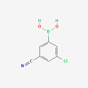 (3-CHLORO-5-CYANOPHENYL)BORONIC ACID structure, CAS 915763-60-9
