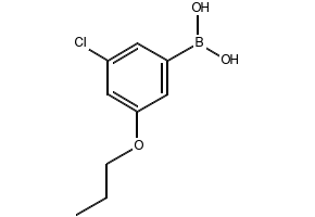 (3-CHLORO-5-PROPOXYPHENYL)BORONIC ACID structure, CAS 1256345-74-0