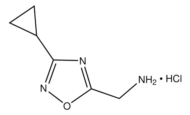 (3-CYCLOHEXYL-1,2,4-OXADIAZOL-5-YL)METHANAMINE HYDROCHLORIDE structure, CAS 1039837-72-3