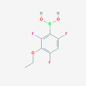 (3-ETHOXY-2,4,6-TRIFLUOROPHENYL)BORONIC ACID structure, CAS 871125-69-8