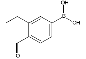 (3-ETHYL-4-FORMYLPHENYL)BORONIC ACID structure, CAS 1218790-94-3
