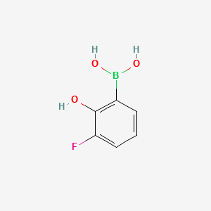 (3-FLUORO-2-HYDROXYPHENYL)BORONIC ACID structure, CAS 259209-24-0
