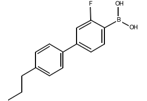 (3-FLUORO-4'-PROPYL-[1,1'-BIPHENYL]-4-YL)BORONIC ACID structure, CAS 909709-42-8