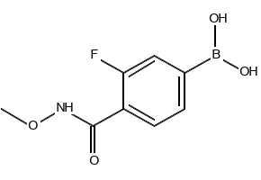 (3-FLUORO-4-(METHOXYCARBAMOYL)PHENYL)BORONIC ACID structure, CAS 913835-58-2