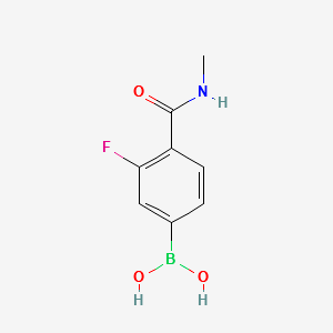 (3-FLUORO-4-(METHYLCARBAMOYL)PHENYL)BORONIC ACID structure, CAS 849833-86-9