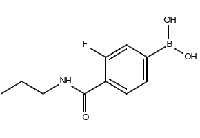 (3-FLUORO-4-(PROPYLCARBAMOYL)PHENYL)BORONIC ACID structure, CAS 874289-15-3
