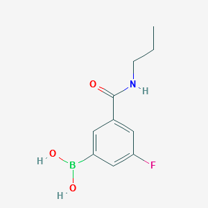 (3-FLUORO-5-(PROPYLCARBAMOYL)PHENYL)BORONIC ACID structure, CAS 874219-37-1