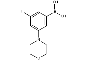 (3-FLUORO-5-MORPHOLINOPHENYL)BORONIC ACID structure, CAS 1217500-95-2