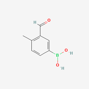(3-FORMYL-4-METHYLPHENYL)BORONIC ACID structure, CAS 1106869-99-1