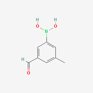 (3-FORMYL-5-METHYLPHENYL)BORONIC ACID structure, CAS 870777-33-6