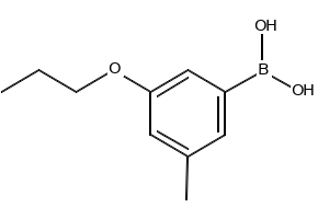 (3-FORMYL-5-PROPOXYPHENYL)BORONIC ACID structure, CAS 871125-80-3