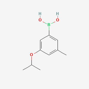 (3-ISOPROPOXY-5-METHYLPHENYL)BORONIC ACID structure, CAS 1256345-76-2