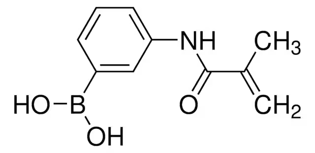 (3-METHACRYLAMIDOPHENYL)BORONIC ACID structure, CAS 48150-45-4