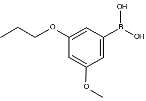 (3-METHOXY-5-PROPOXYPHENYL)BORONIC ACID structure, CAS 1256355-14-2