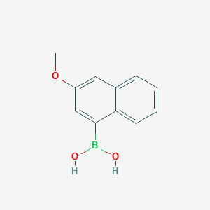 (3-METHOXYNAPHTHALEN-1-YL)BORONIC ACID structure, CAS 219834-94-3