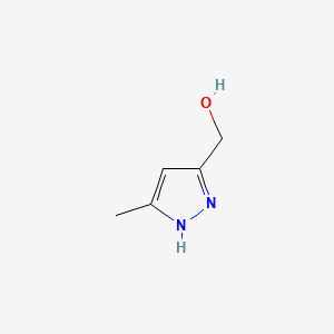 (3-METHYL-1H-PYRAZOL-5-YL)METHANOL structure, CAS 17607-71-5