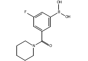 (3-NITRO-5-(PIPERIDINE-1-CARBONYL)PHENYL)BORONIC ACID structure, CAS 871332-78-4