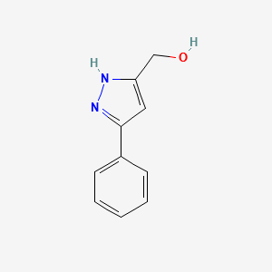 (3-PHENYL-1H-PYRAZOL-5-YL)METHANOL structure, CAS 179057-19-3