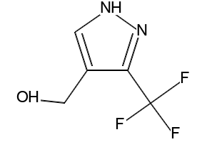 (3-TRIFLUOROMETHYL-1H-PYRAZOL-4-YL)METHANOL structure, CAS 1001020-13-8