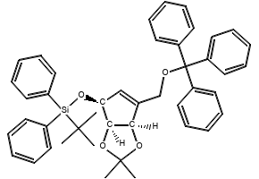 (3AR,6AR)-6-(((TERT-BUTYLDIPHENYLSILYL)OXY)METHYL)-2,2-DIMETHYL-3AH-CYCLOPENTA[D][1,3]DIOXOL-4(6AH)-ONE structure, CAS 303963-92-0
