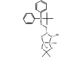 (3AR,6R,6AR)-6-(((TERT-BUTYLDIPHENYLSILYL)OXY)METHYL)-2,2-DIMETHYLTETRAHYDROFURO[3,4-D][1,3]DIOXOL-4-OL structure, CAS 141607-35-4