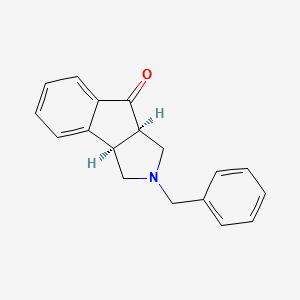 (3AR,8AR)-2-BENZYL-1,3,3A,8A-TETRAHYDROINDENO[1,2-C]PYRROL-8(2H)-ONE structure, CAS 80896-80-6