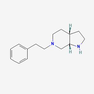 (3AS,7AS)-6-PHENETHYLOCTAHYDRO-1H-PYRROLO[2,3-C]PYRIDINE structure, CAS 867324-10-5