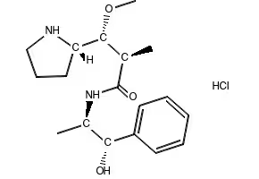 (3R)-3-(((1S)-1-HYDROXY-1-PHENYLPROPAN-2-YL)AMINO)-3-METHOXY-1-PHENYLPROPAN-1-ONE HYDROCHLORIDE structure, CAS 16777-42-7