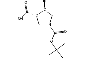 (3R,4R)-1-(TERT-BUTOXYCARBONYL)-4-METHYLPYRROLIDINE-3-CARBOXYLIC ACID structure, CAS 1119512-35-4